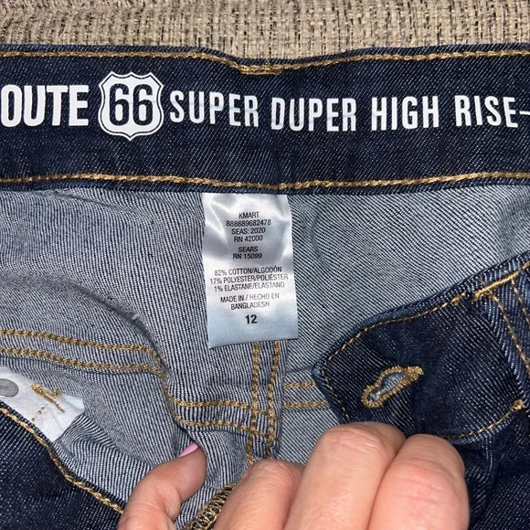 Route 66 Dark Blue Women's Skinny Jeans - Picture 3 of 5